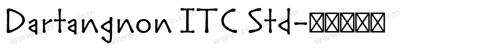 Dartangnon ITC Std字体转换